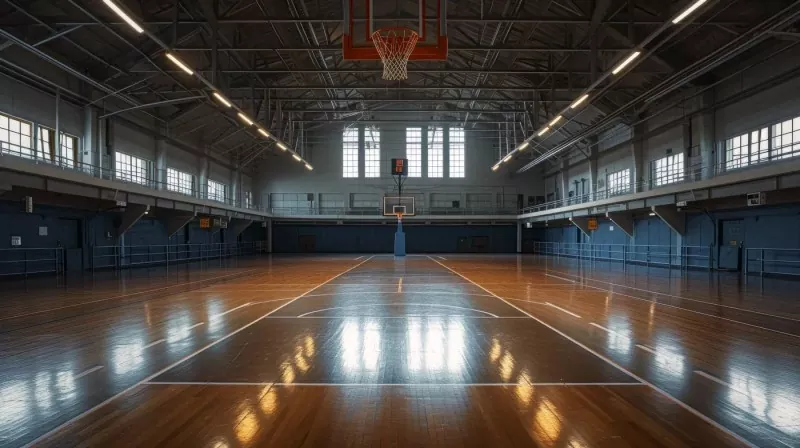 Innendørs Basketball Arena Stålkonstruksjon