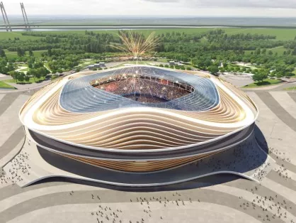 Stålkonstruksjoner med store spenn for stadion