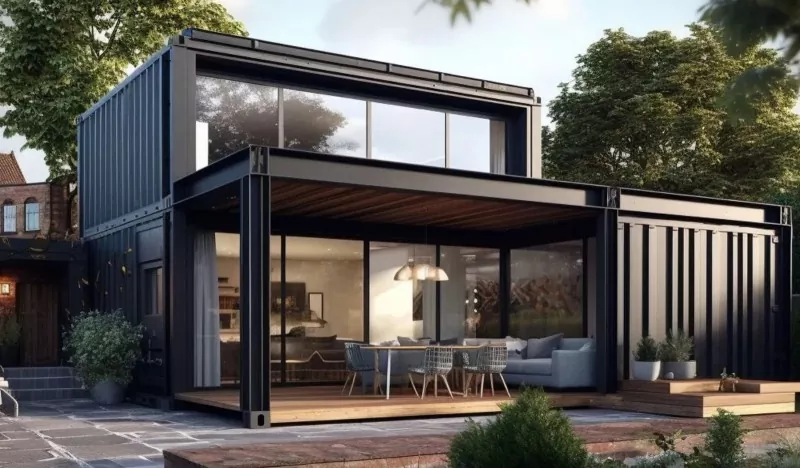 Scenic Area Container House Stålkonstruksjon