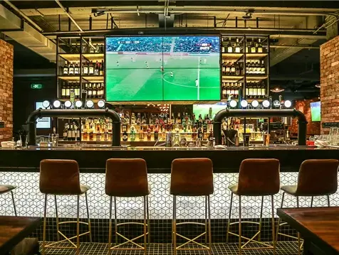 Sportsbar med stålramme